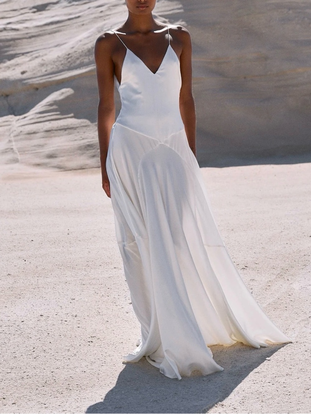 Ivory Silk Slip Dress
